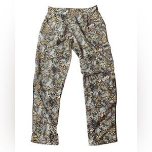 Zara Basic Paisley & Floral Print Straight Leg Pants - Size S
